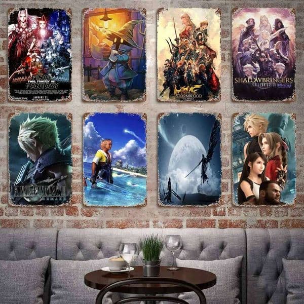 Final Fantasy Tactics The Lying Heart Poster Vintage Tin Metal Sign Decorative Plaque for Pub Bar Man Cave Club Wall Decoration 26T0 26T0104