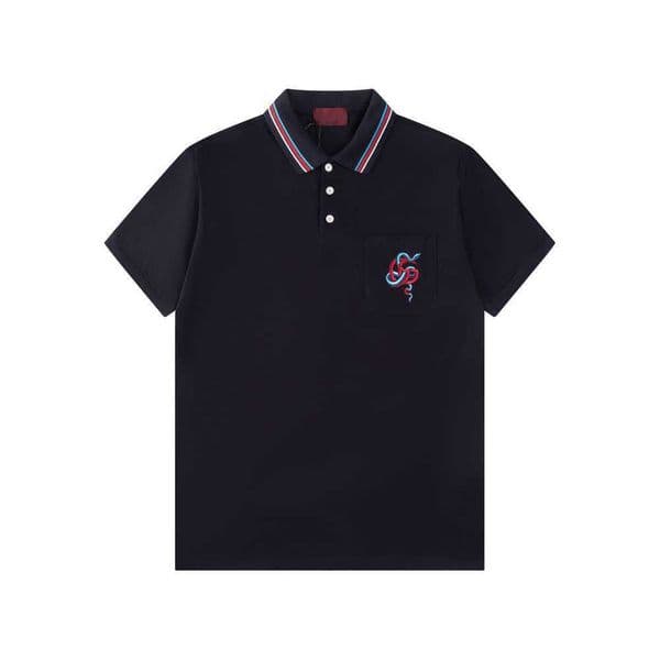 Designer Mens Polos Shirt Mens T-Shirt sew Leatherwear Short Sleeve Fashion classic Men's Summer T-shirt casual t-shirt tee shirt tops S-XXL