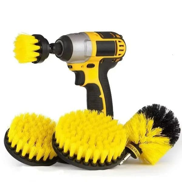 Electric Scrubber Brush Drill Brush Kit Power Drills Scrubber Brush Rod For Carpet Glass Car Tires Nylon Brushes 2/35/4 251225