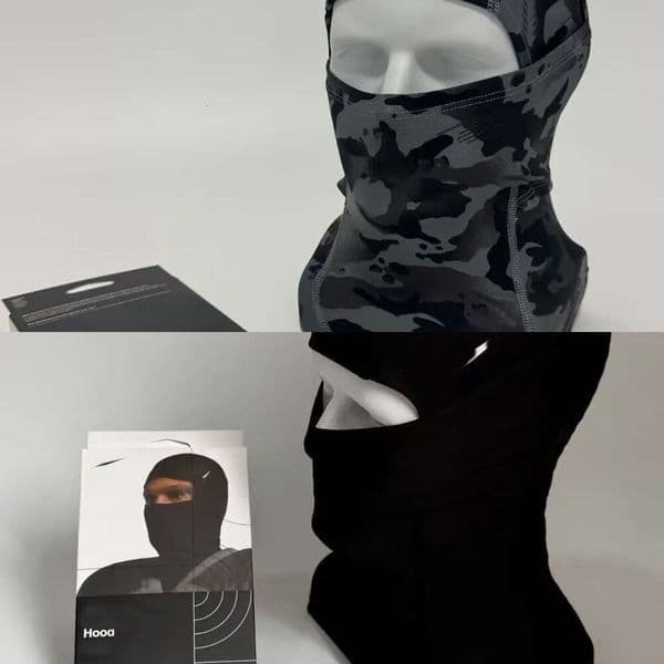 32 ski mask hat for men Black Brand Sports Face Mask Bonnet Men Neck Gaiter Head Thin Style Winter Hat