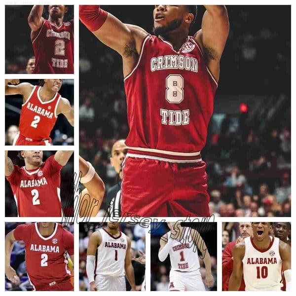 Alabama Crimson Tide basketball jersey 2 Grant Nelson 1 Mark Sears 24 Brandon Miller 10 Charles Bediako jersey new xs-xxxxxl