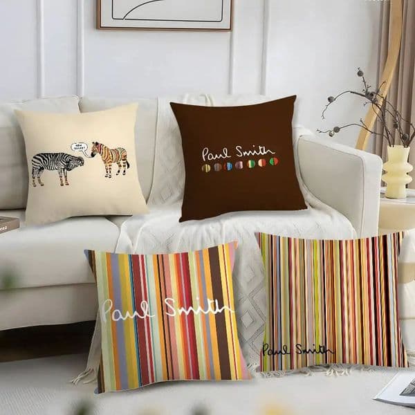 S-Smith Fashion P-Paul Case Short Plush Print Cushion Cover Square Throw Pillow Covers Sofa Home Decor B2