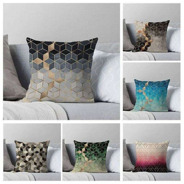 House Decorative Home case for sofa Cushion Cover 45*45 Nordic 40*40cm 40x40cm 50x50 Living Room abstract 60x60 black grey 26N0105