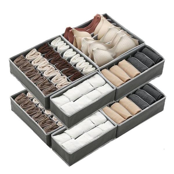 Bestseller Socks Bra Pants Scarf Tie Storage Box Wardrobe Drawer Organizers Foldable Case For Underwear Organizer ddmytues