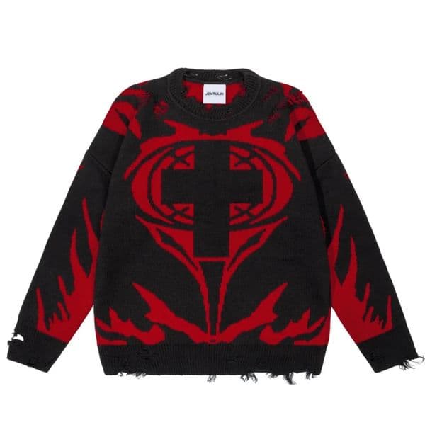 Sweater Order Graphic Men Winter Pullover Knit Long Sleeve Tops Hip Hop Fashion Harajuku Jumper Coat Y2k Streetwear Clothing 260104