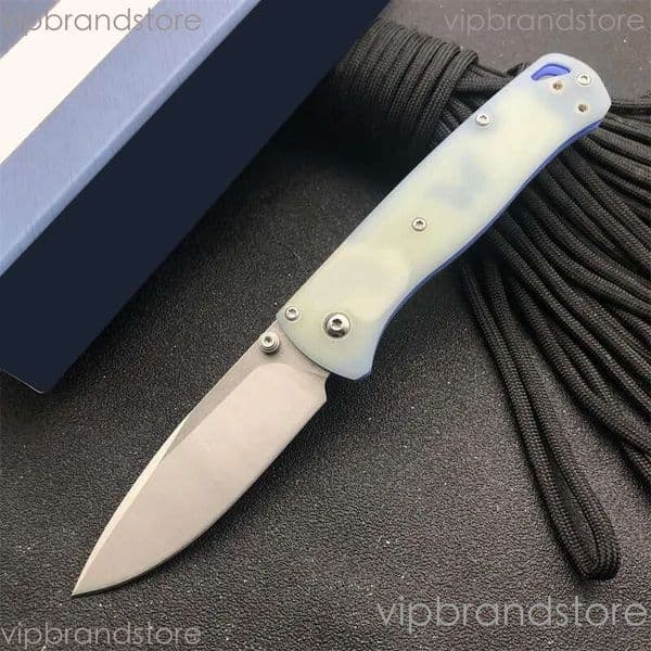 3Models fixed blade knife 535-1901 Bugout Folding Knife 3.24 20CV Satin Plain Blade, G10 Handles