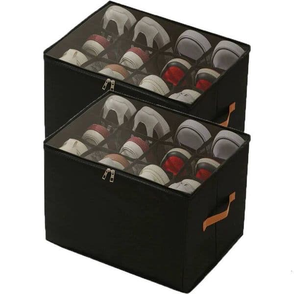Bestseller 12grids Foldable Shoe Storage Box Cabinet Organizers slippers sneakers storage shoes dustproof shoe organizer box Furniture ddmytues