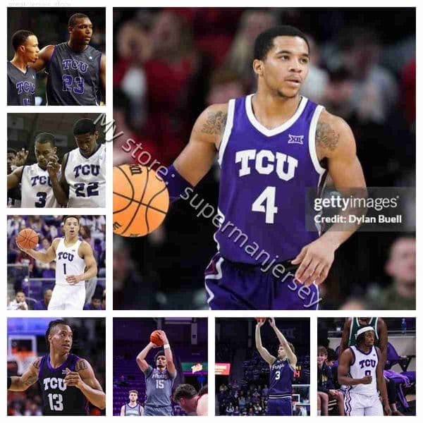 2025-26 TCU Horned Frogs College basketball Jersey Toolson Stuart Stewart Simmons Robinson Punch Posey Pierre McElroy Lelevicius Jones Harding Edwards Edmonds Men