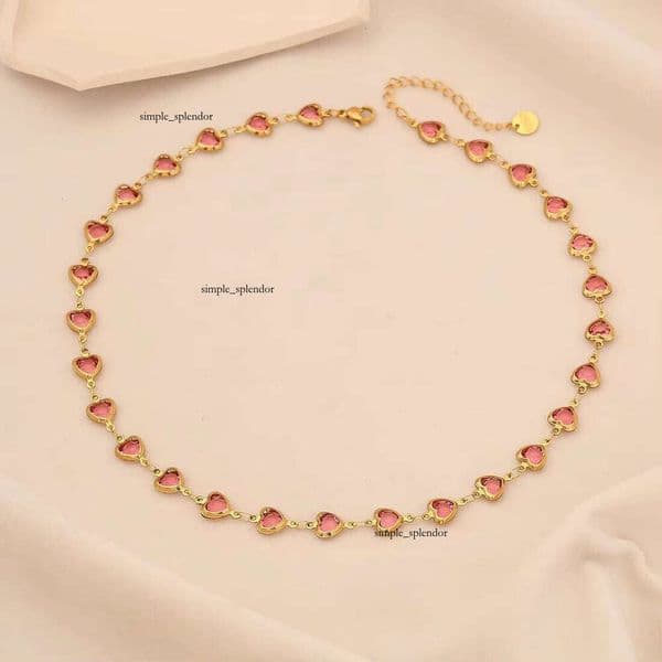 18K French Fashion Sterling Silver with Gold-Plated Heart-Shaped VVS Moissanite Romantic Engagement Pendant Necklace