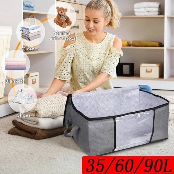Bag Large Capacity Quilt Clothes Blanket Storage Bags Foldable Moisture Dust Proof Bedroom Closet Clothing Organizer ddmythur
