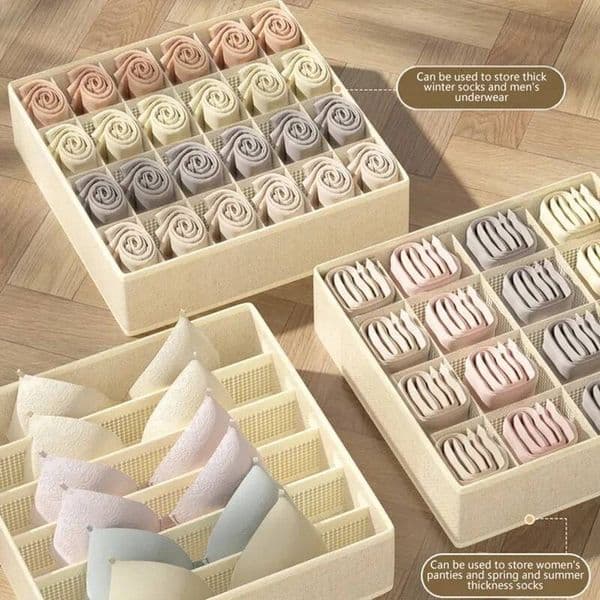 Bestseller Bra Cabinet Drawer Organizers Socks Scarf Underwear Boxes Wardrobe Clothing Storage Organizer ddmytues