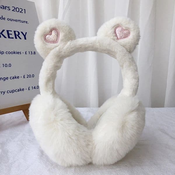 Cute Cat Ear Warmers Glitter Ears Plush Earmuffs Winter Warm Women Ear Flap Lovely Girls Ear Muffs Cold Protection Ear Cover 260104BJ