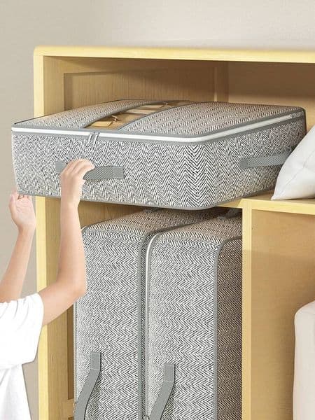 1pc large capacity organizer Clothing Visible clothing quilt storage Dustproof luggage bag ddmythur