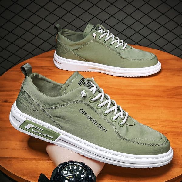 Ddmytiger Canvas Low Top Spring Breathable Trendy Versatile Casual Slip On Cloth Shoes Men S Ice Silk Sneakers Outdoor Shoes