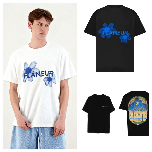 Men's T Shirts Summer Flaneur Homme Floral Graphic Brand Pattern Printed T-shirts Luxury Pure Breathable Comfortable Loose Top For Men And Women