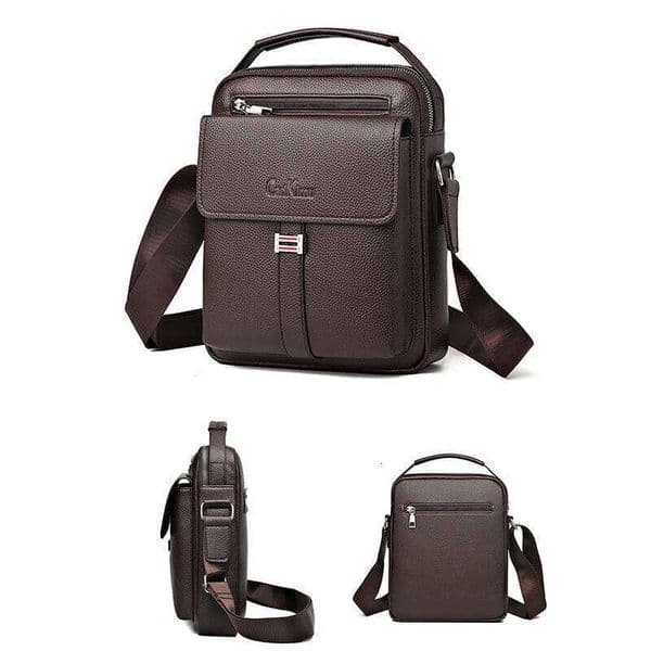 Men's Genuine Crossbody Shoulder High Quality Tote Fashion Business Man Messenger Bag Leather Bags Fanny Pack