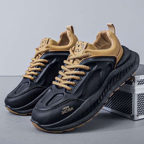 Free shipping 2025 top niche Autumn New Casual Fashion Dad Men's Trendy Thick Sole Running Sports Shoes