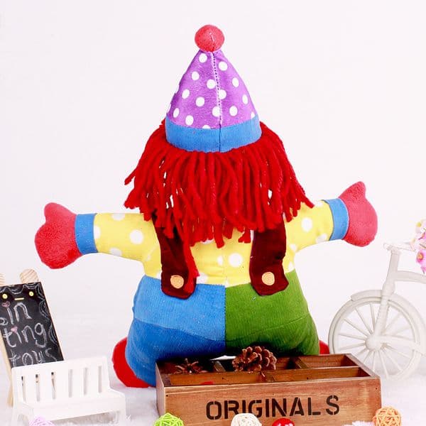 2026 New 45Cm Circus Clown Plush Toy Stuffed Joker Doll Cute Soft Schoolbag Girls Boys Kids Holiday Gifts 240105 Toy Z260528