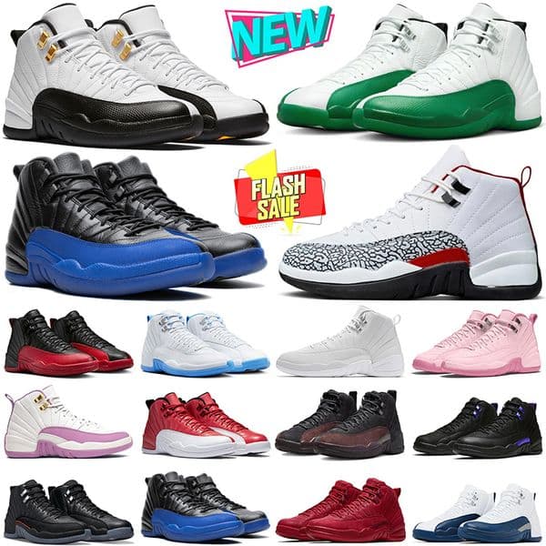 Taxi 12s designer basketball shoes for men womenElephant Print Bucks White Green Flu Game Pearl Pink Triple White mens trainers outdoor sneakers