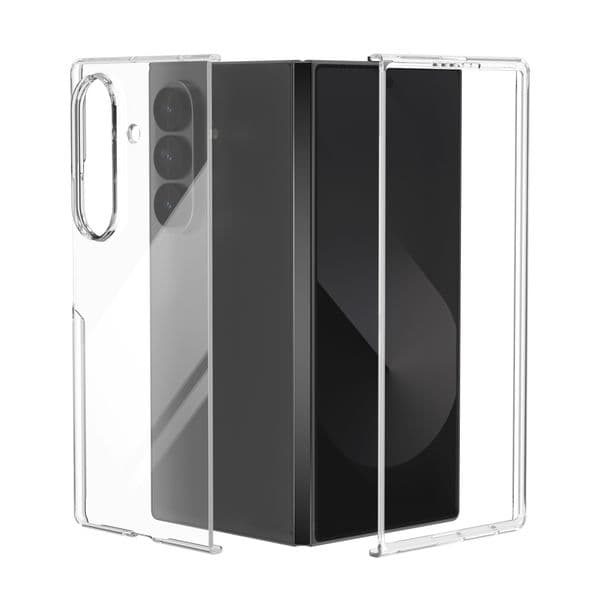 Transparent Phone Cases For Samsung Galaxy Z Fold 7 6 Flip Funda Clear Plastic Back Case Cover Capa