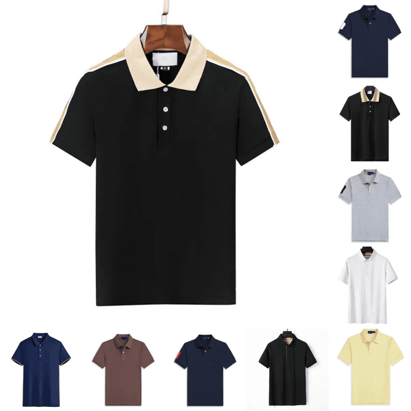 Top polo mens polo shirt 5A designer polo golf shirt 2025 summer high end luxury New fashionable polo shirts for men Pure cotton lapel printed short-sleeved Asia M-3XL