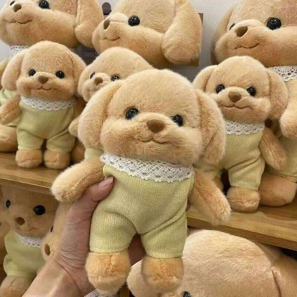 In Stock Sylvanian Cute Poodle Baby Plush Toy 20/30cm Family Puppy Persian Cat Doll Room Decoration Kids Gift Stuffed Animal C260106