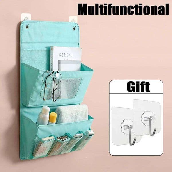 Washable Hanging Behind Door Multi-Layer Dormitory Sundry Storage Cosmetic Organizer Bag 26T0107