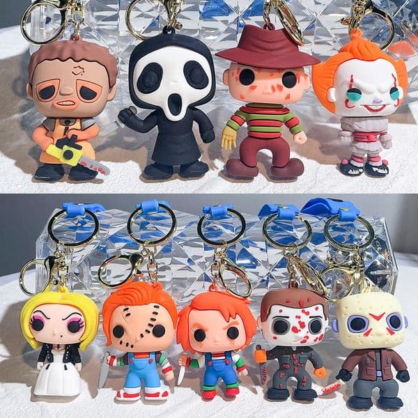 Funko Pop Pocket Pop Keychain Stranger Things Eleven Robin Barb Steve Dustin Key Ring Chain Model Toy Adults Children Gift Toys
