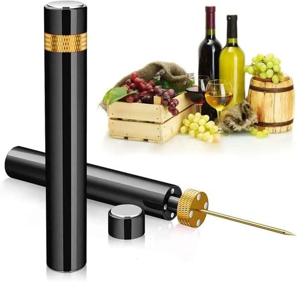 Red Wine Bottle Opener Air Pressure Pump The Grape Wine Bottle Opener Portable Stainless Steel Pin Easy Cork Remover Corkscrew 260106