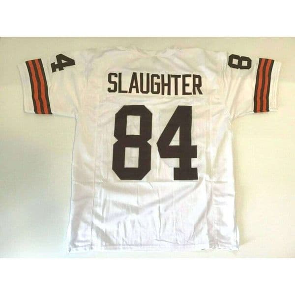 CUSTOM Sewn Stitched Webster Slaughter White Football Jersey Add any name number size XS-5XL 6XL