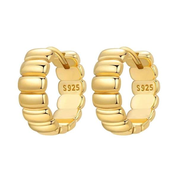 Orstarry S925 Sterling Silver 18k Gold Modern Square Hoop Earrings For Women Jewelry Original Trendy Anniversary Gifts