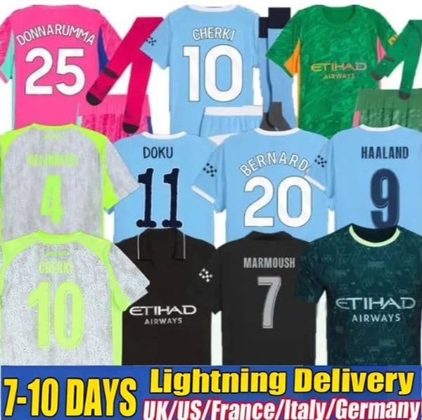 Man City 25 26 HAALAND soccer jerseys FODEN DOKU MARMOUSH McATEE KOVACIC GVARDIOL DE BRUYNE MATHEUS N. football shirt men kids