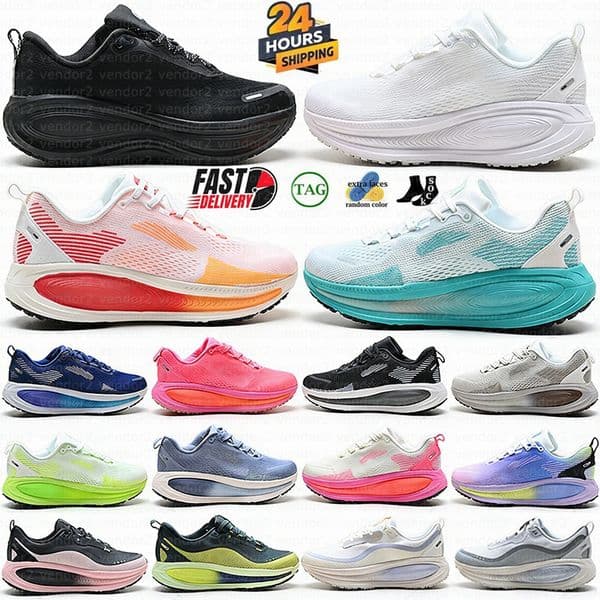 Vomeros 18 Running shoes Men Women Designer Trainers Platinum Tint Siren Red Coconut Milk Geode Teal Dusty Olive Outdoor Sneakers Size 36-45