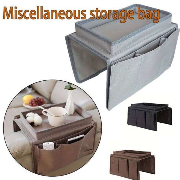 Bed Holder Felt Bedside Sofa Armrest Hanging Remote Control Finishing Sundries Chair Side Storage Bag 26N0107