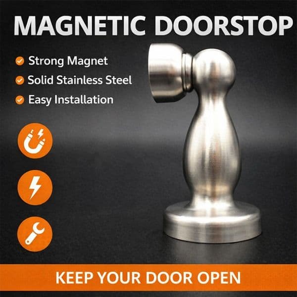 Door Catches Stainless Steel Door Stopper - Durable Metal Door Holder for Home/Office, Heavy Duty Floor/Wall Mount Door Stop 010
