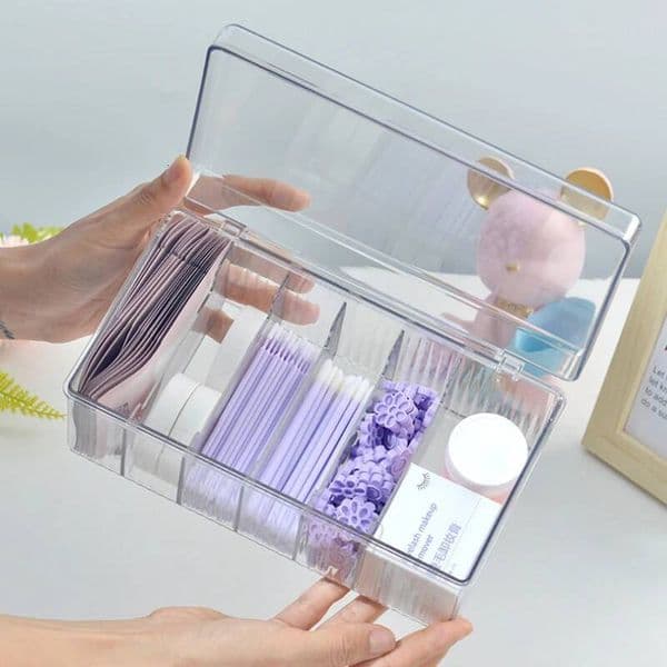 With Lid Grafting Desktop Box Acrylic Transparent Storage Exclusively For Eyelash Stylists In Beauty