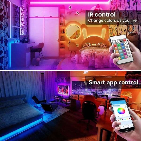 LED RGB LED Strip Light SMD 5050 USB Remote&APP Control Bluetooth Flexible Tape Diode Ribbon for TV Backdrop Living Room Bedroom X260107