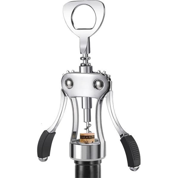 Premium Wine Opener Heavy-Duty Zinc Alloy Wing Corkscrew Multifunctional Cork Screw Beer Bottle Opener For Waiter Bar Restaurant 260107