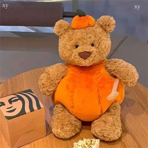 2026 Jellys Cat Pumpkin Cute Plush Toy Doll Barcelona Bear Stuffed Animal Gift online