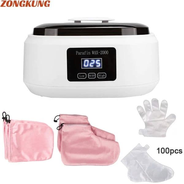 Hands and Feet Mask Warmer Paraffin Wax Bath Heater Machine Hydrating Kit Hand Waxing Spa Smooth Soft Skin Care 260108