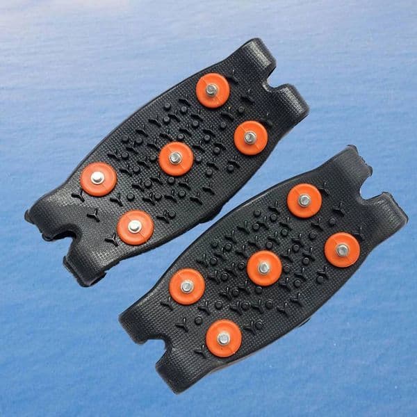 5-Stud Snow Ice Claw Anti-Slip Climbing Spikes Grips Crampon Cleats Unisex Women Men Hiking Boots Shoes Cover For Outdoor Sport
