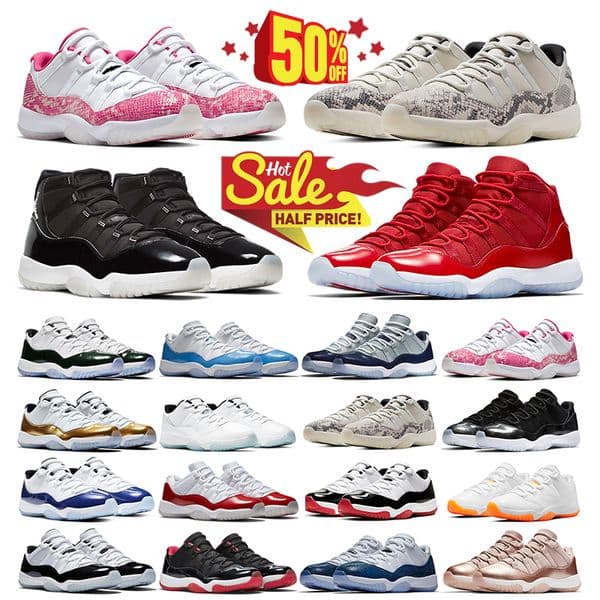 Men Women 11s 3s Basketball Shoes Designer 11 3 Sneakers Cool Grey Cherry Bred Gamma Blue White Concord Pink Citrus Low Snake Skin Outdoor Sports Mens Trainers shoes