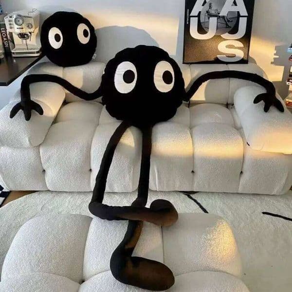 Black Coal Ball Doll Sofa, Bedroom, , Funny Cushion Sofa Home Decoration Cute 26T0108
