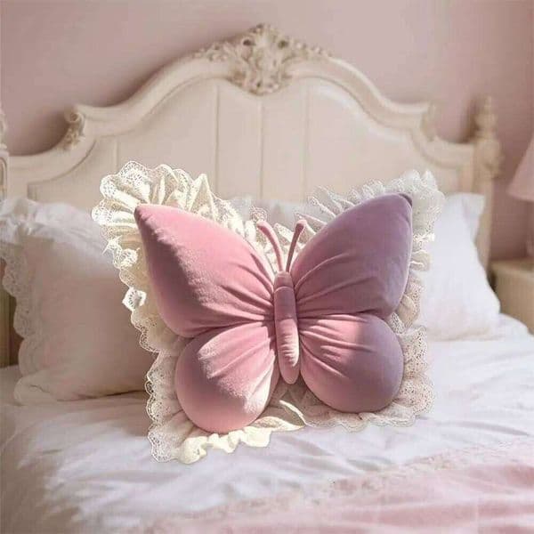 Cute Princess Butterfly Office Living Bow Bedroom Car Sofa Cushion New Room Home Garden Decor 26T0108