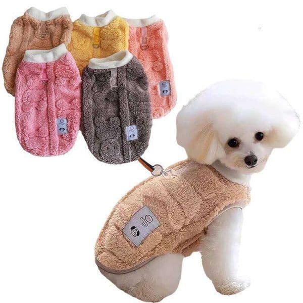 Winter Warm Dog Vest Clothes Comfor Soft Plush Dogs Cat Sweater for Maltese Yorkies Clothing Poodle Chihuahua Apparel Puppy Coat XJ260108