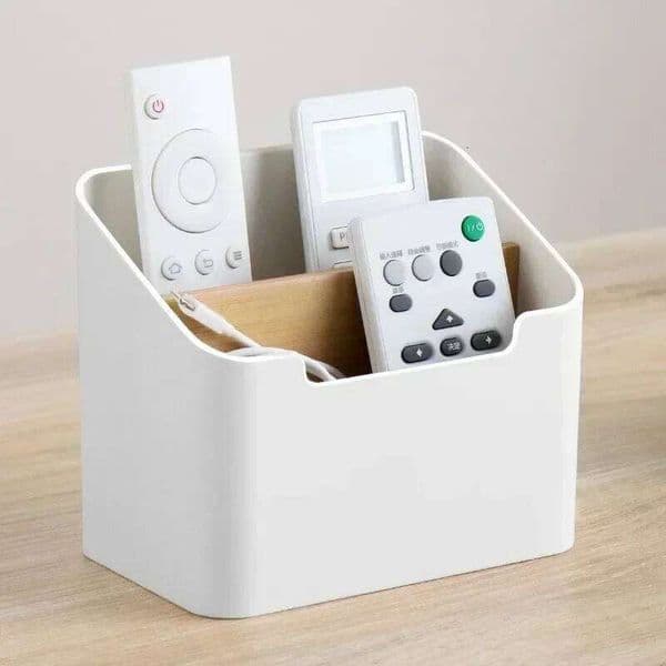 Control TV Remote Holder For Table Multipurpose Desktop Storage Box Bedroom Living Room Organizer 26T0108