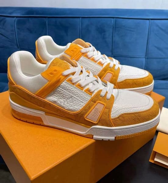2026 Designer Causal Shoes High Quality Fashion Tide shoes Leather Lace Up Platform Sole Luxury Sneakers White Black mens womens Luxury velvet suede 36-45 K36