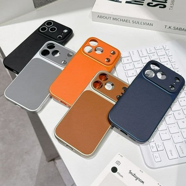 Stylish Metallic Coating Premium Quality Cover for Your iPhone 17 16 Pro Max Matte Finish