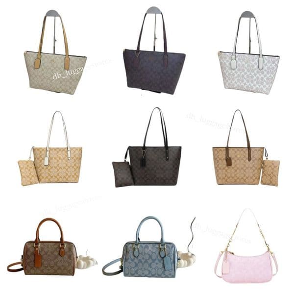 Coa Cher Bag Designer Quality Shoulder Lady Designer 10A Tabby Bags Women Tote Handbag Purse Leather Rice Flour Cake Crossbody Fashion Soft Envelope Satchel Bag 70