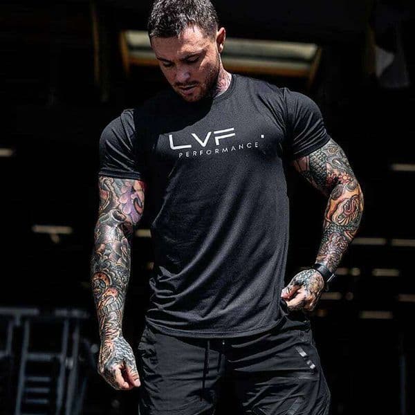 T Men's Summer Gym Cotton Running T Fitness Tee Casual Short Sleeve t Shirt Training Sports Clothing Male Lightweight Tops X260109